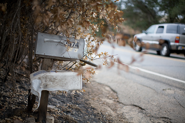 Melted Mailboxes // Photo: Cheryl Spelts