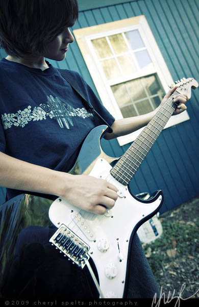 Josh with his Guitar // Photo: Cheryl Spelts