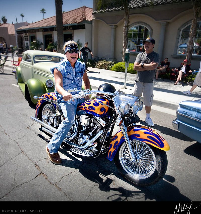 Motorcycle at Riverside Car Show // Photo: Cheryl Spelts