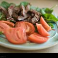 Spinach and Tomato with Roast Beef Salad // Photo: Cheryl Spelts