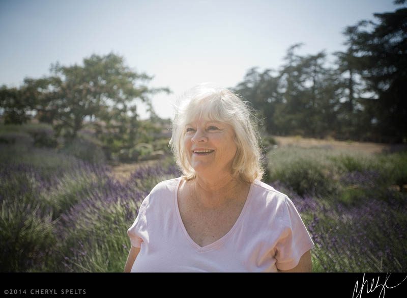 Mom in the Lavender Fields
